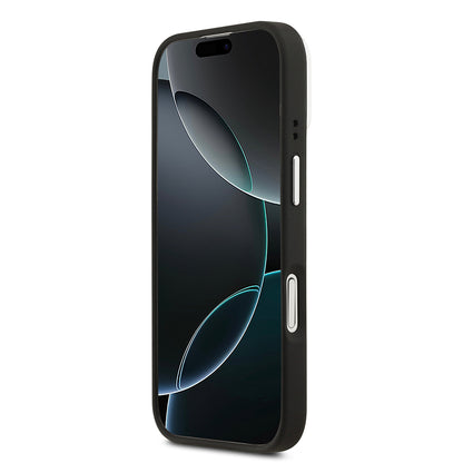 Apple iPhone 17 Kılıf Lacoste Orjinal Lisanslı M-safe Şarj Özellikli PU Pike Desenli Standlı Metal Logolu Kapak