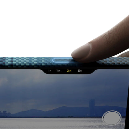 Apple iPhone 17 Kılıf M-safe Şarj Özellikli Aramid Fiber Pitaka Tactile Woven Sunset-Moonrise Serisi Kapak