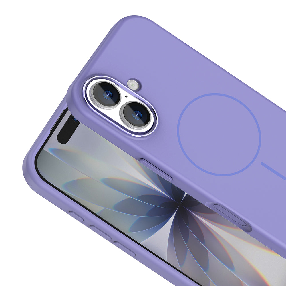 Apple iPhone 17 Kılıf M-Safe Şarj Özellikli Metal Kamera Çerçeveli Zore Edi Silikon Kapak
