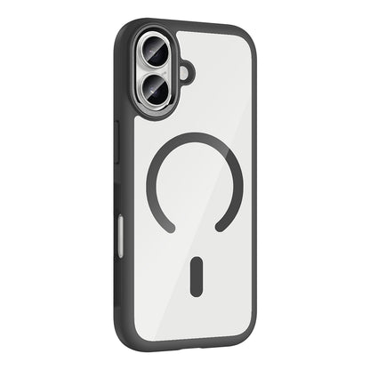 Apple iPhone 17 Kılıf M-Safe Şarj Özellikli Metal Kamera Çerçeveli Zore Tiko Kapak