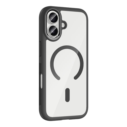 Apple iPhone 17 Kılıf M-Safe Şarj Özellikli Metal Kamera Çerçeveli Zore Tiko Kapak