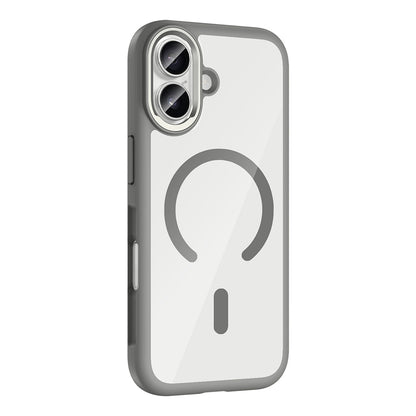 Apple iPhone 17 Kılıf M-Safe Şarj Özellikli Metal Kamera Çerçeveli Zore Tiko Kapak