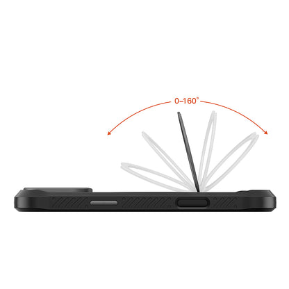 Apple iPhone 17 Kılıf M-safe Şarj Özellikli Parmak Ring Standlı Airbag Tasarımlı Mutural Obsidian Serisi Kapak