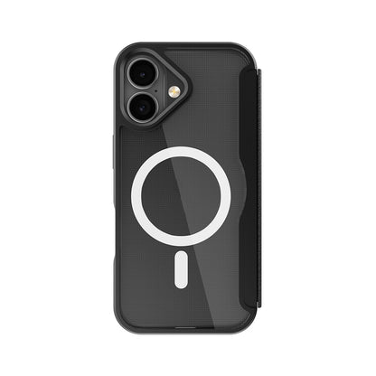 Apple iPhone 17 Kılıf M-Safe Şarj Özellikli Raptic Air Folio Şeffaf Kartlıklı Kapaklı Kılıf