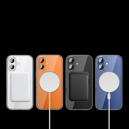 Apple iPhone 17 Kılıf M-safe Şarj Özellikli Transparan Sert PC Wlons Pita Kapak