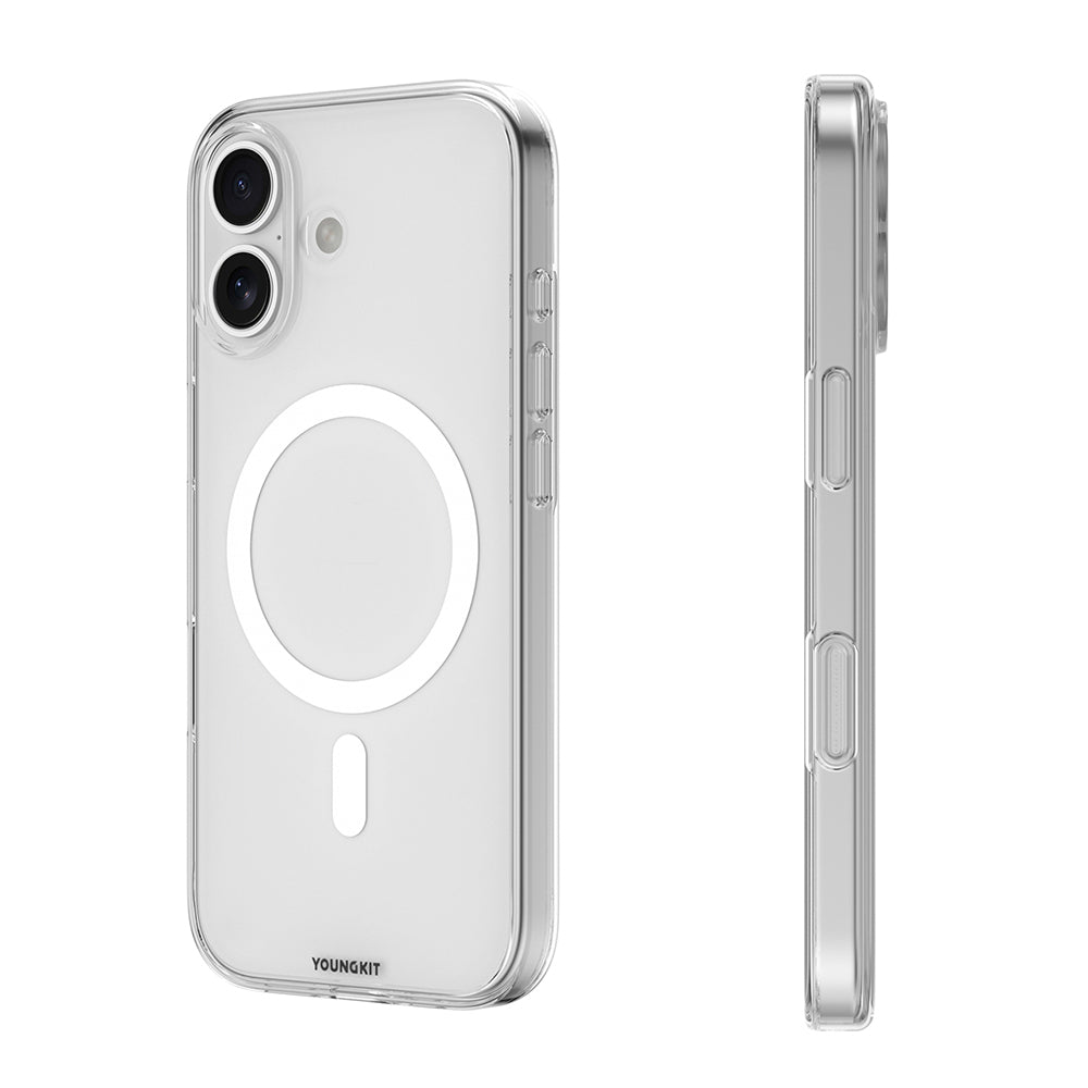 Apple iPhone 17 Kılıf M-safe Şarj Özellikli Youngkit Clear Serisi Kapak