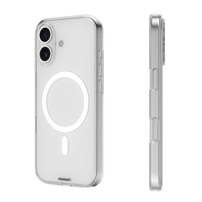 Apple iPhone 17 Kılıf M-safe Şarj Özellikli Youngkit Clear Serisi Kapak