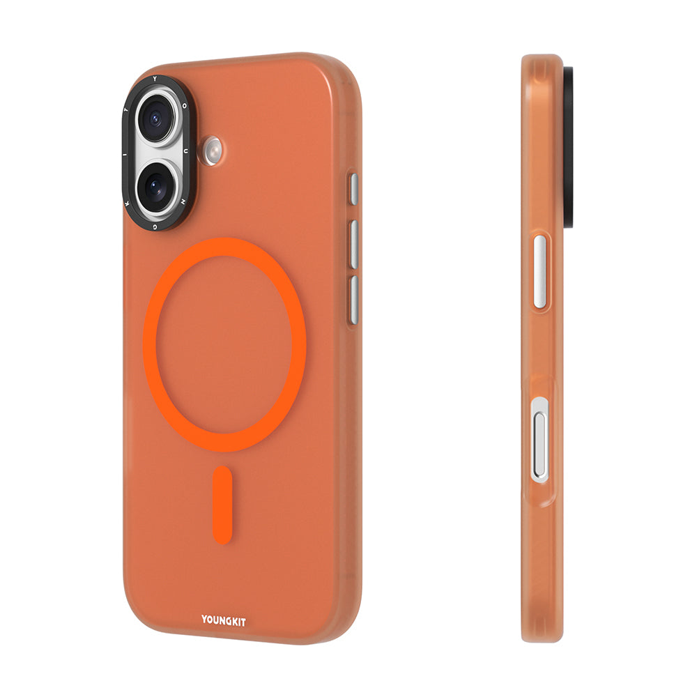 Apple iPhone 17 Kılıf M-safe Şarj Özellikli Youngkit Hidden Sand Serisi Kapak