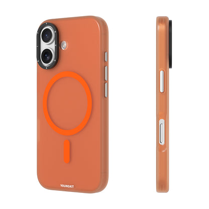 Apple iPhone 17 Kılıf M-safe Şarj Özellikli Youngkit Hidden Sand Serisi Kapak