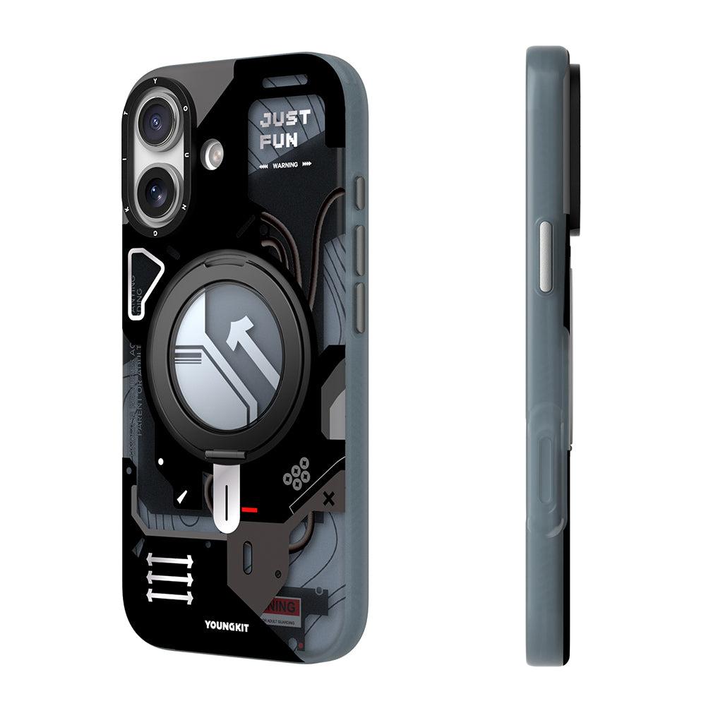 Apple iPhone 17 Kılıf M-safe Şarj Özellikli Youngkit Starship Serisi Kapak