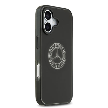 Apple iPhone 17 Kılıf Mercedes Benz Orjinal Lisanslı M-safe Şarj Özellikli Buzlu PC Nostaljik Yıldız Dizayn Kapak