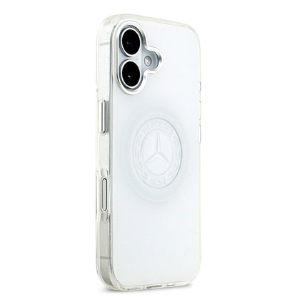 Apple iPhone 17 Kılıf Mercedes Benz Orjinal Lisanslı M-safe Şarj Özellikli Buzlu PC Nostaljik Yıldız Dizayn Kapak