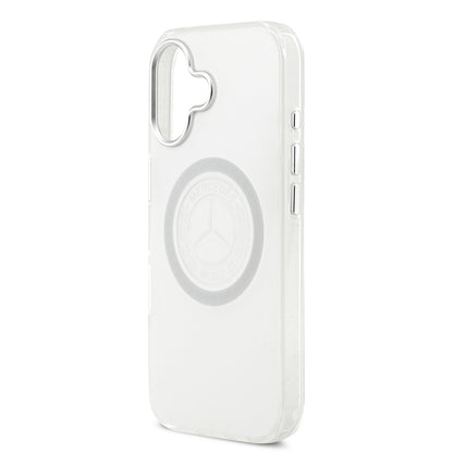 Apple iPhone 17 Kılıf Mercedes Benz Orjinal Lisanslı M-safe Şarj Özellikli Buzlu PC Nostaljik Yıldız Dizayn Kapak