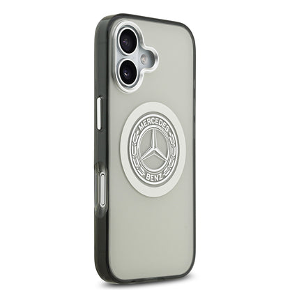 Apple iPhone 17 Kılıf Mercedes Benz Orjinal Lisanslı M-safe Şarj Özellikli Çift Katmanlı PC Nostaljik Yıldız Dizayn Kapak
