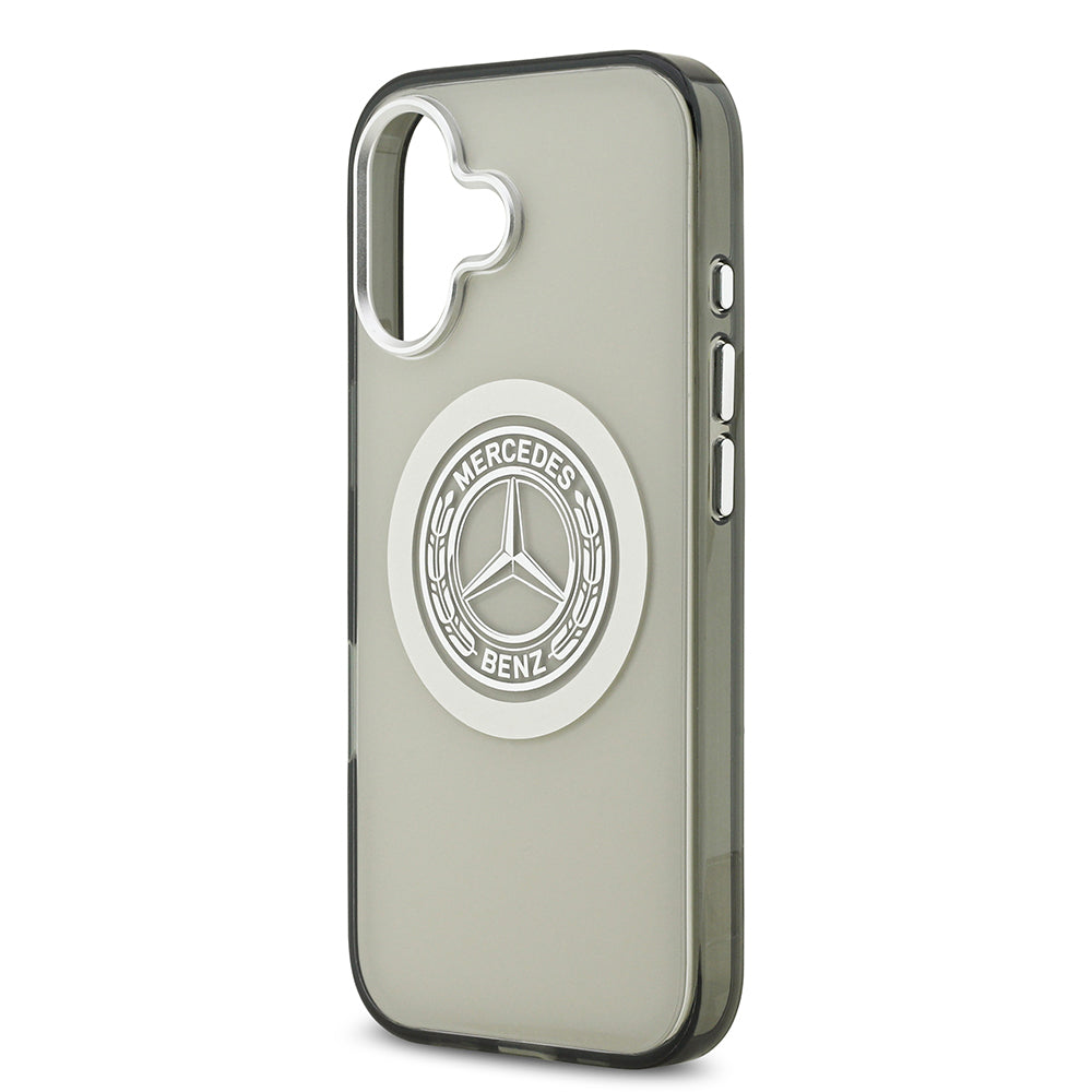 Apple iPhone 17 Kılıf Mercedes Benz Orjinal Lisanslı M-safe Şarj Özellikli Çift Katmanlı PC Nostaljik Yıldız Dizayn Kapak
