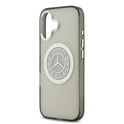 Apple iPhone 17 Kılıf Mercedes Benz Orjinal Lisanslı M-safe Şarj Özellikli Çift Katmanlı PC Nostaljik Yıldız Dizayn Kapak