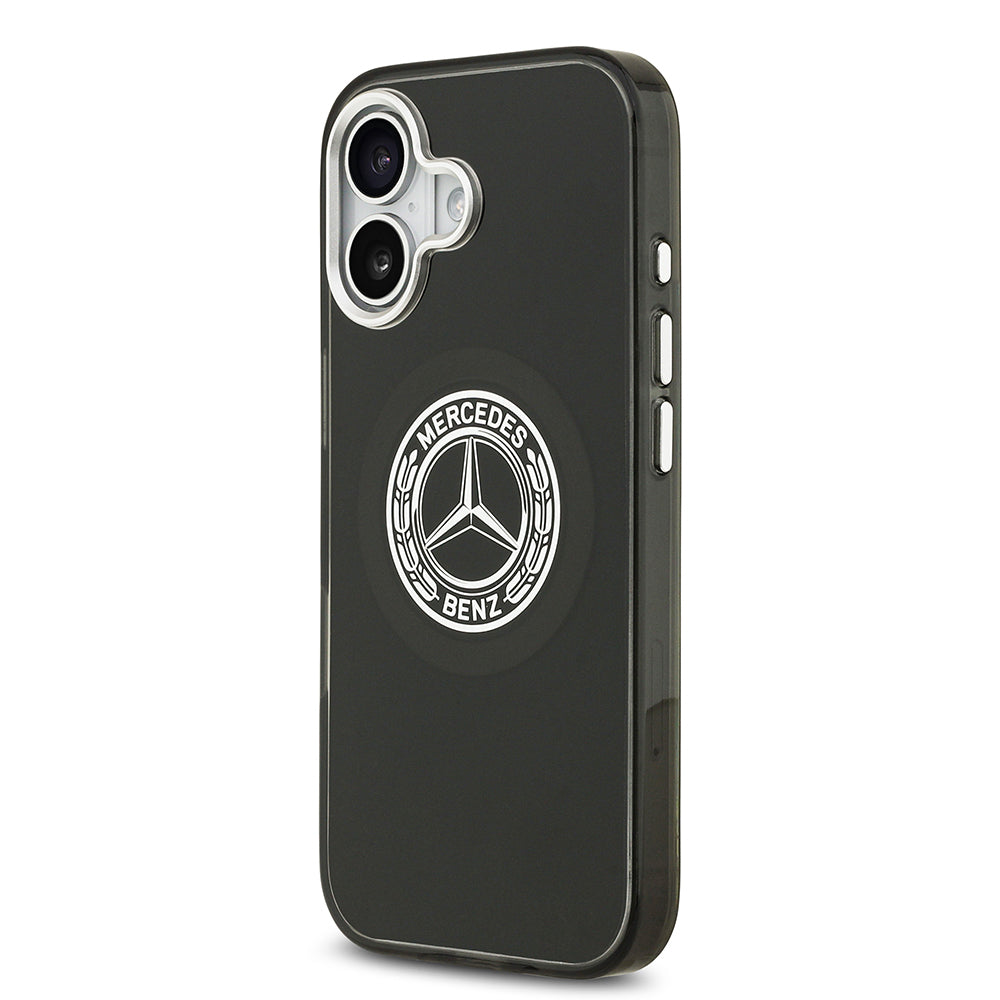 Apple iPhone 17 Kılıf Mercedes Benz Orjinal Lisanslı M-safe Şarj Özellikli Çift Katmanlı PC Nostaljik Yıldız Dizayn Kapak