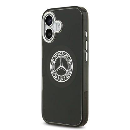 Apple iPhone 17 Kılıf Mercedes Benz Orjinal Lisanslı M-safe Şarj Özellikli Çift Katmanlı PC Nostaljik Yıldız Dizayn Kapak