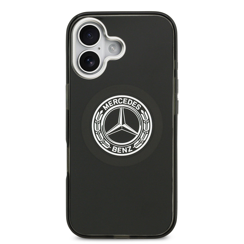 Apple iPhone 17 Kılıf Mercedes Benz Orjinal Lisanslı M-safe Şarj Özellikli Çift Katmanlı PC Nostaljik Yıldız Dizayn Kapak