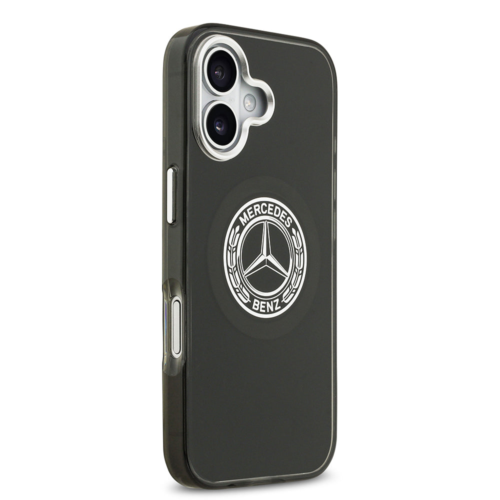 Apple iPhone 17 Kılıf Mercedes Benz Orjinal Lisanslı M-safe Şarj Özellikli Çift Katmanlı PC Nostaljik Yıldız Dizayn Kapak