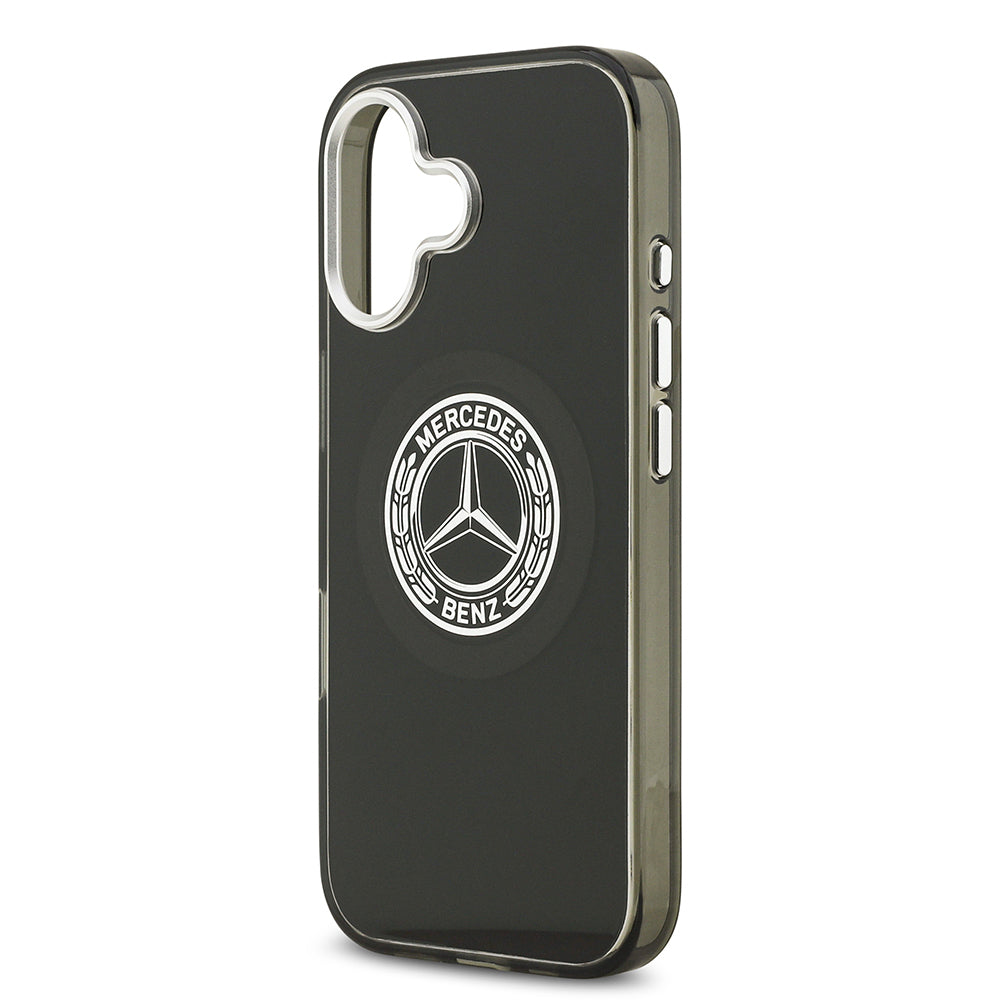 Apple iPhone 17 Kılıf Mercedes Benz Orjinal Lisanslı M-safe Şarj Özellikli Çift Katmanlı PC Nostaljik Yıldız Dizayn Kapak