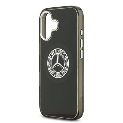 Apple iPhone 17 Kılıf Mercedes Benz Orjinal Lisanslı M-safe Şarj Özellikli Çift Katmanlı PC Nostaljik Yıldız Dizayn Kapak