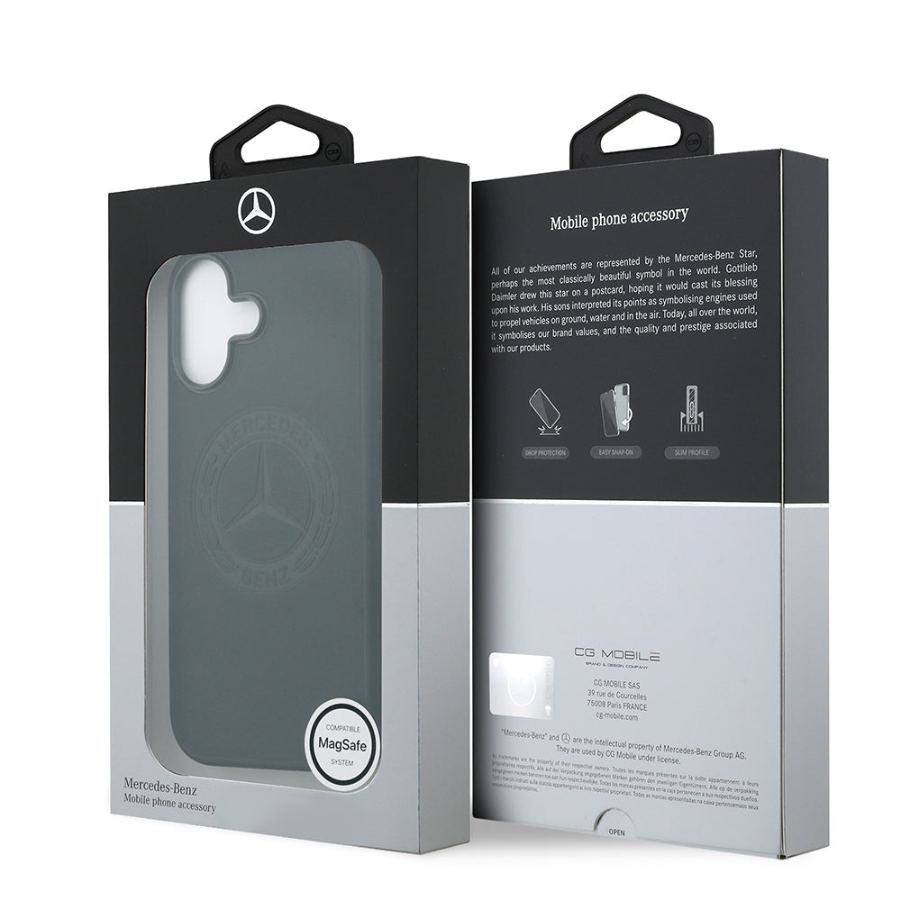Apple iPhone 17 Kılıf Mercedes Benz Orjinal Lisanslı M-safe Şarj Özellikli Hakiki Deri Nostaljik Yıldız Dizayn Kapak