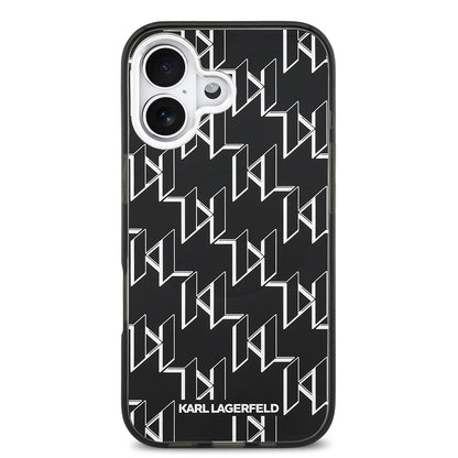 Apple iPhone 17 Kılıf Orjinal Lisanslı M-safe Şarj Özellikli Karl Lagerfeld IML Baskılı Monogram Dizayn Kapak