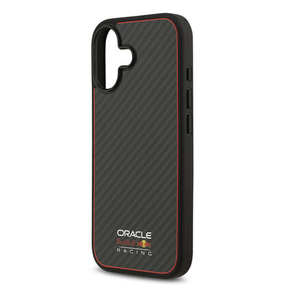 Apple iPhone 17 Kılıf Redbull Orjinal Lisanslı M-safe Şarj Özellikli Karbon Fiber Parlayan Logolu Kapak