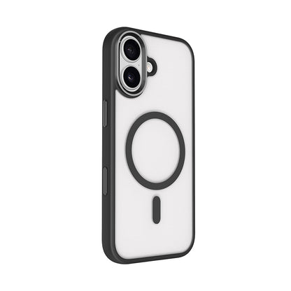 Apple iPhone 17 Kılıf Wireless Şarj Özellikli Zore Krom M-safe Silikon Kapak
