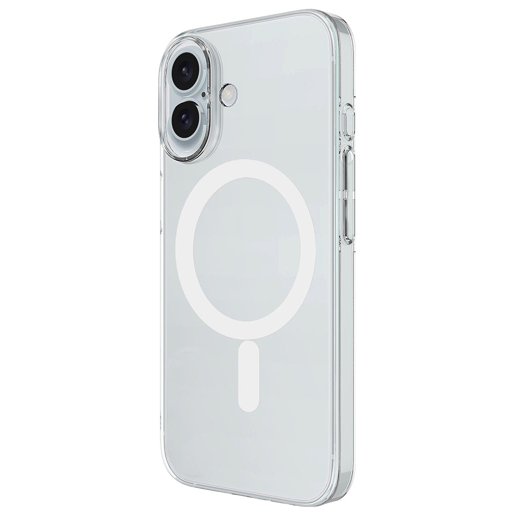 Apple iPhone 17 Kılıf Zore M-safe Şarj Özellikli Şeffaf Kamera Çerçeveli Porto Kapak