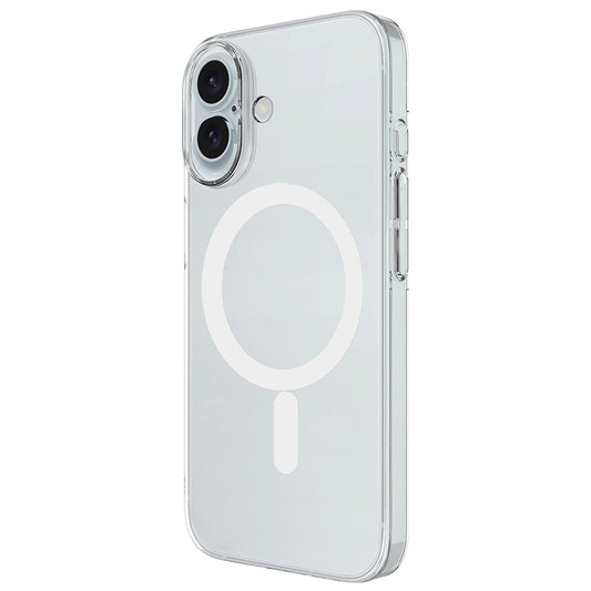 Apple iPhone 17 Kılıf Zore M-safe Şarj Özellikli Şeffaf Kamera Çerçeveli Porto Kapak