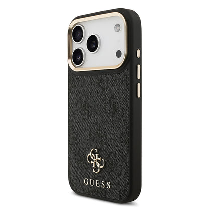 Apple iPhone 17 Pro Guess Orjinal Lisanslı 4G ve Yazı Logolu Kılıf + Ekran Koruyucu + Lens Koruyucu 3in1 Aksesuar Seti