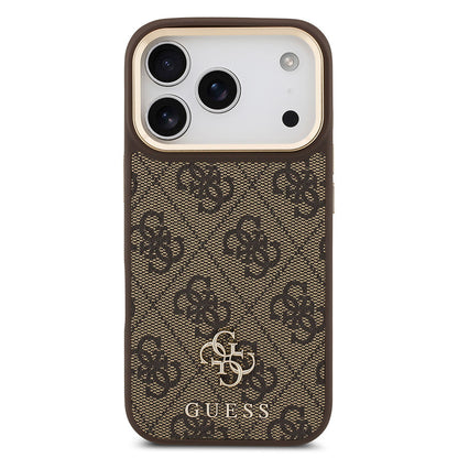 Apple iPhone 17 Pro Guess Orjinal Lisanslı 4G ve Yazı Logolu Kılıf + Ekran Koruyucu + Lens Koruyucu 3in1 Aksesuar Seti