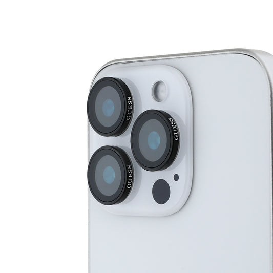 Apple iPhone 17 Pro Guess Orjinal Lisanslı Metal Kamera Lens Koruyucu