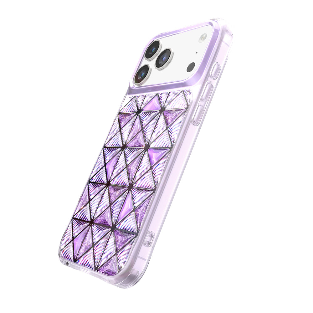 Apple iPhone 17 Pro Kılıf 3D Buz Blok Desenli Zore Paris Kairo TPU Kapak