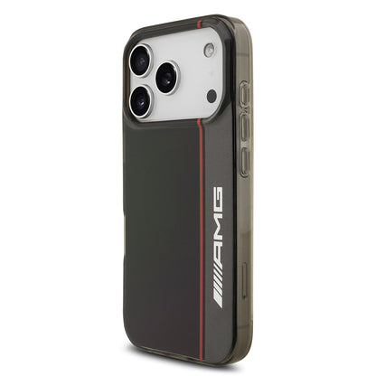 Apple iPhone 17 Pro Kılıf AMG Orjinal Lisanslı M-safe Şarj Özellikli IML Baskı Logolu Çift Katmanlı Bow Lines Kapak