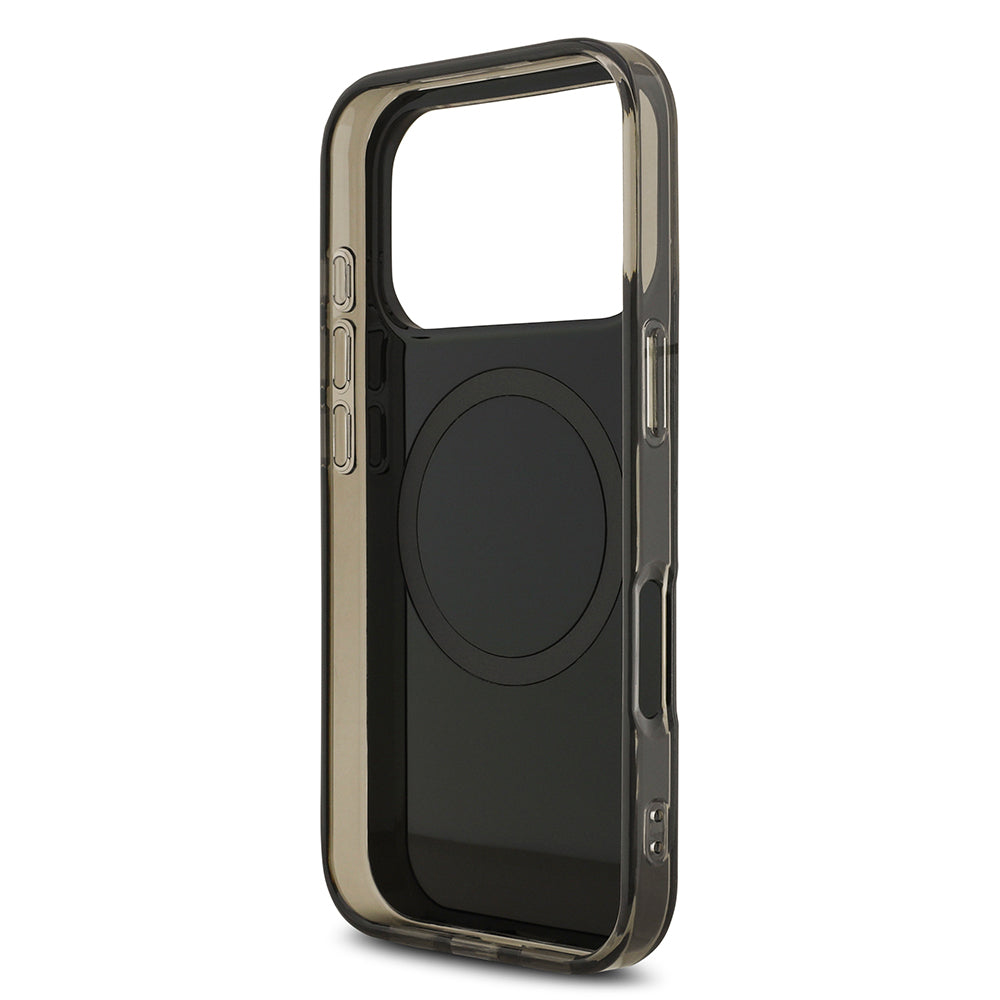 Apple iPhone 17 Pro Kılıf AMG Orjinal Lisanslı M-safe Şarj Özellikli IML Baskı Logolu Çift Katmanlı Bow Lines Kapak