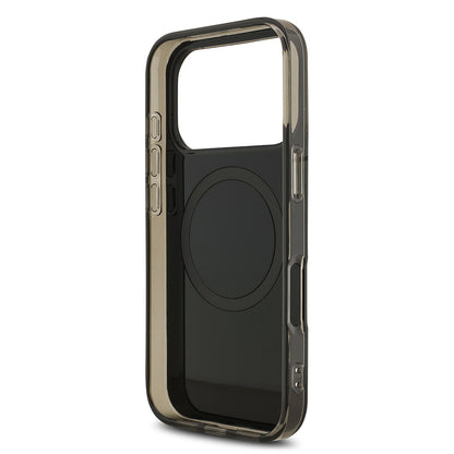 Apple iPhone 17 Pro Kılıf AMG Orjinal Lisanslı M-safe Şarj Özellikli IML Baskı Logolu Çift Katmanlı Bow Lines Kapak