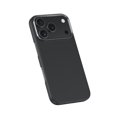 Apple iPhone 17 Pro Kılıf Benks M-safe Şarj Özellikli Metal Kamera Çerçeveli Magnetik ArmorAir 600D Kevlar Fiber Kapak
