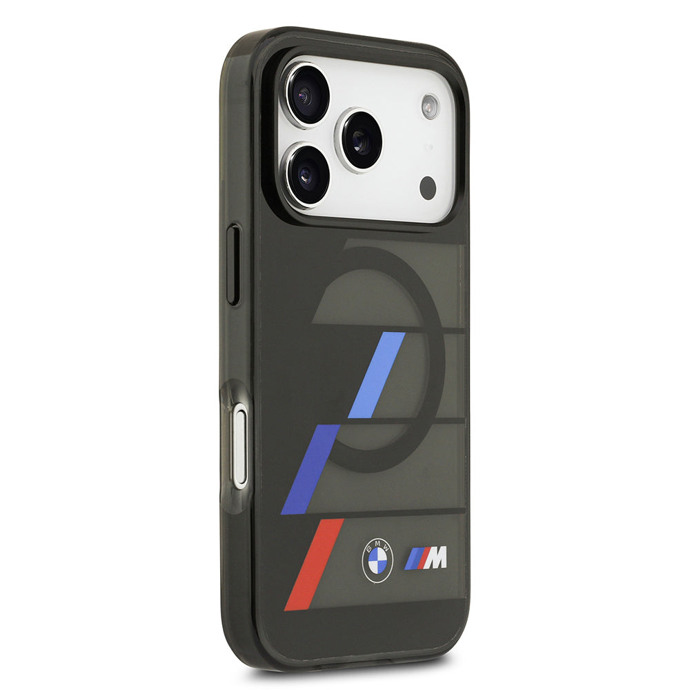 Apple iPhone 17 Pro Kılıf BMW Orjinal Lisanslı M-safe Şarj Özellikli IML Baskılı Üç Renkli M Dizayn Kapak