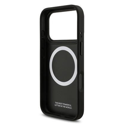 Apple iPhone 17 Pro Kılıf BMW Orjinal Lisanslı M-safe Şarj Özellikli Karbon Fiber Metal Logolu Kapak