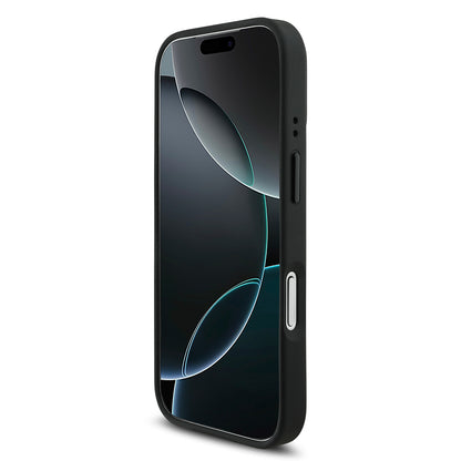 Apple iPhone 17 Pro Kılıf BMW Orjinal Lisanslı M-safe Şarj Özellikli M Logolu Üç Şeritli Delikli Deri Kapak