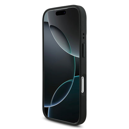 Apple iPhone 17 Pro Kılıf BMW Orjinal Lisanslı M-safe Şarj Özellikli Metal BMW ve M Logolu PU Karbon Tasarımlı Kapak