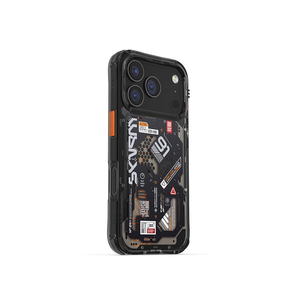Apple iPhone 17 Pro Kılıf Desenli Airbag Tasarımlı Skinarma Spectra Kapak