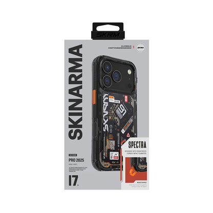 Apple iPhone 17 Pro Kılıf Desenli Airbag Tasarımlı Skinarma Spectra Kapak