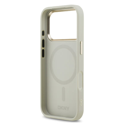 Apple iPhone 17 Pro Kılıf DKNY Orjinal Lisanslı M-safe Şarj Özellikli 3D Yazılı Checkered Pattern Kapak