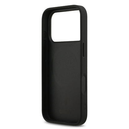 Apple iPhone 17 Pro Kılıf DKNY Orjinal Lisanslı M-safe Şarj Özellikli 3D Yazılı Grid Pattern Kapak