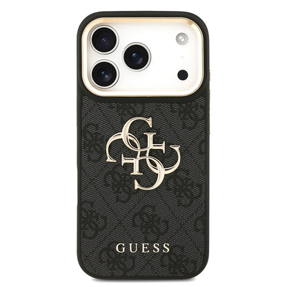 Apple iPhone 17 Pro Kılıf Guess Orjinal Lisanslı 4G Büyük Metal Logolu Kalın Askılı Kapak