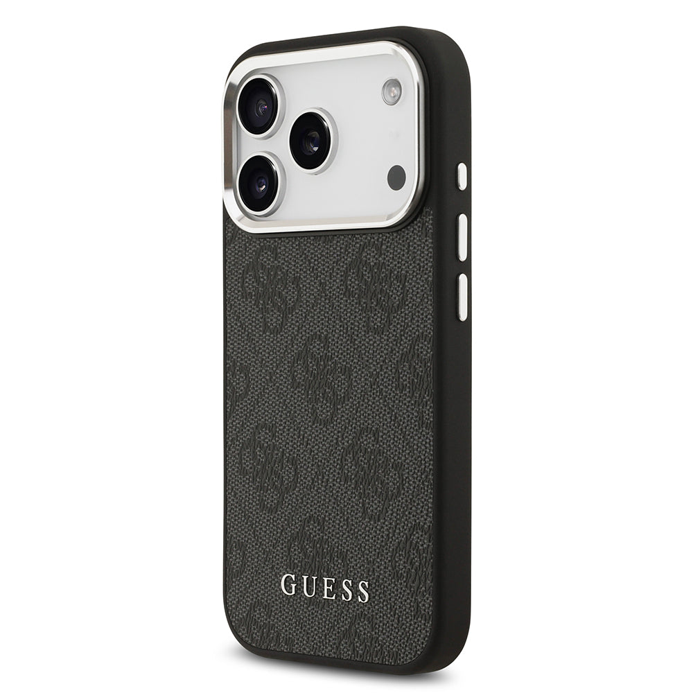Apple iPhone 17 Pro Kılıf Guess Orjinal Lisanslı M-safe Şarj Özellikli 4G Klasik Yazı Logolu Kapak